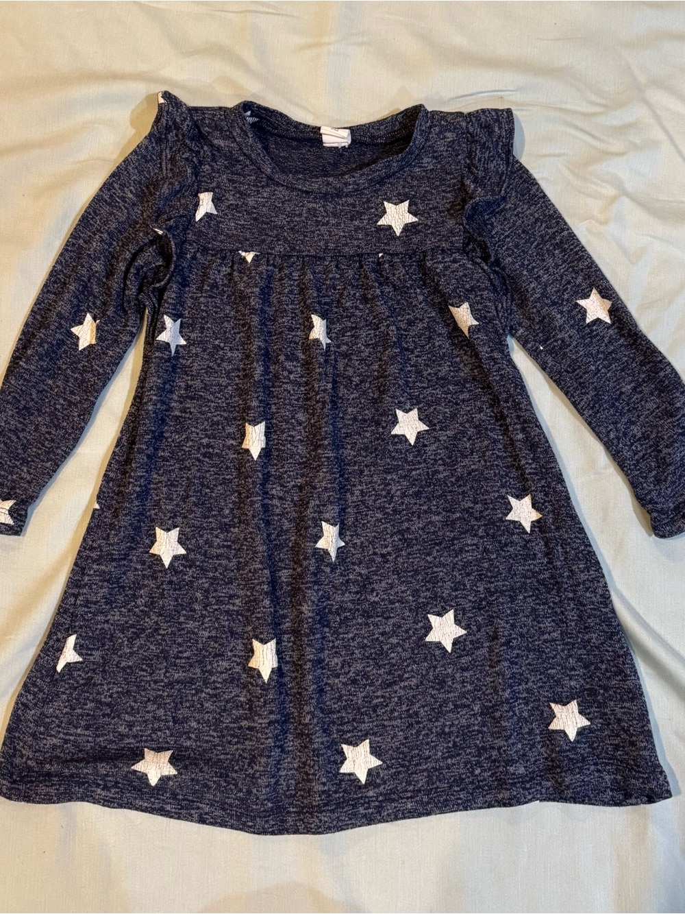 GAP Navy Star Knit Long Sleeve Dress